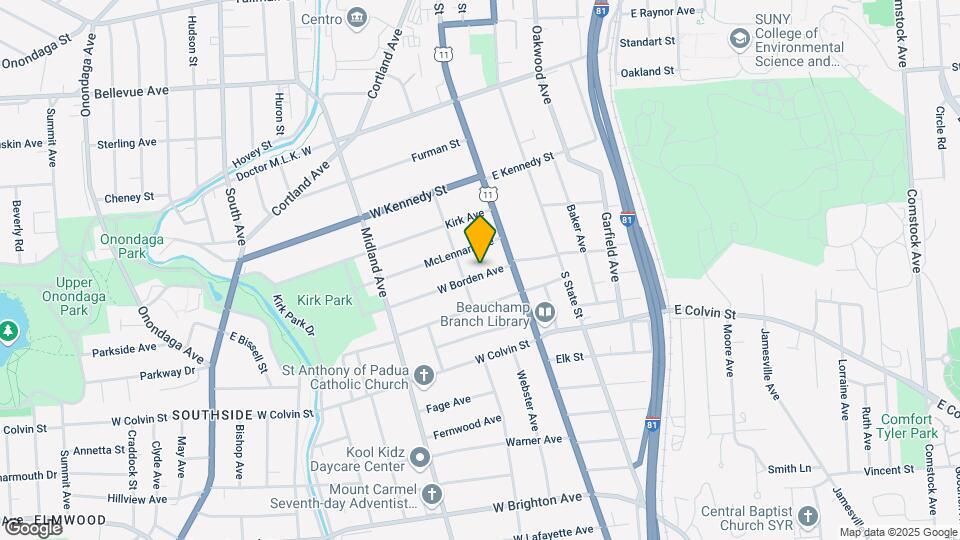 122 W Borden Ave Mapa y Detalles de la Ubicación