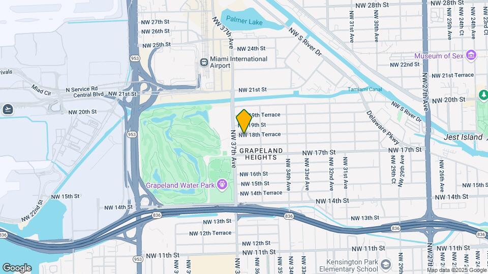 3670 NW 18th Terrace Map and Location Details