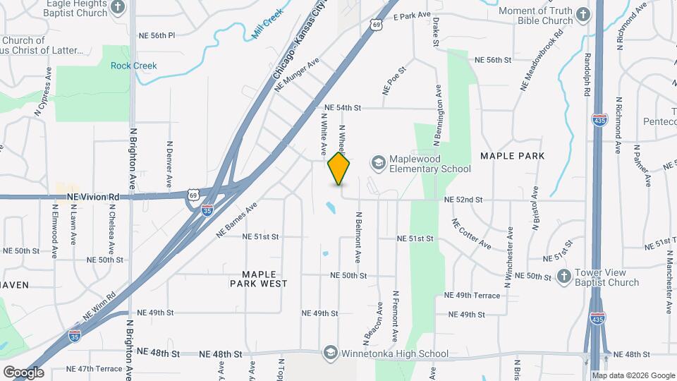 5208 N Wheeling Ave Map and Location Details