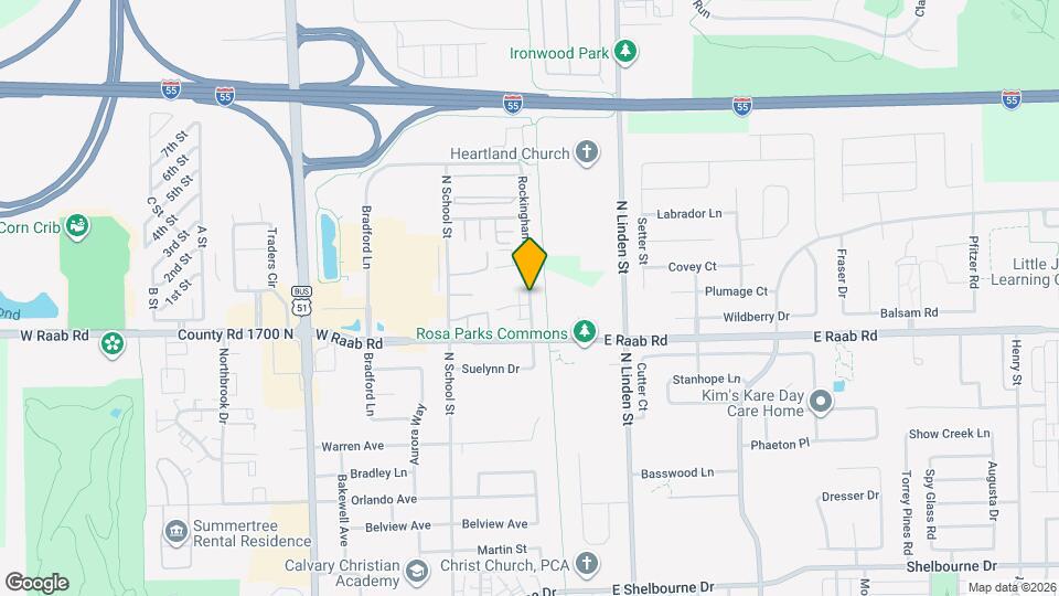 1711 Rockingham Dr Map and Location Details