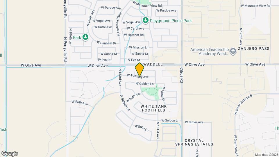 18203 W Townley Ave Mapa y Detalles de la Ubicación