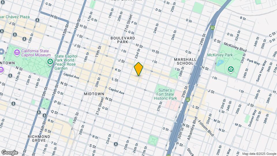 2315 1/2 L St Map and Location Details