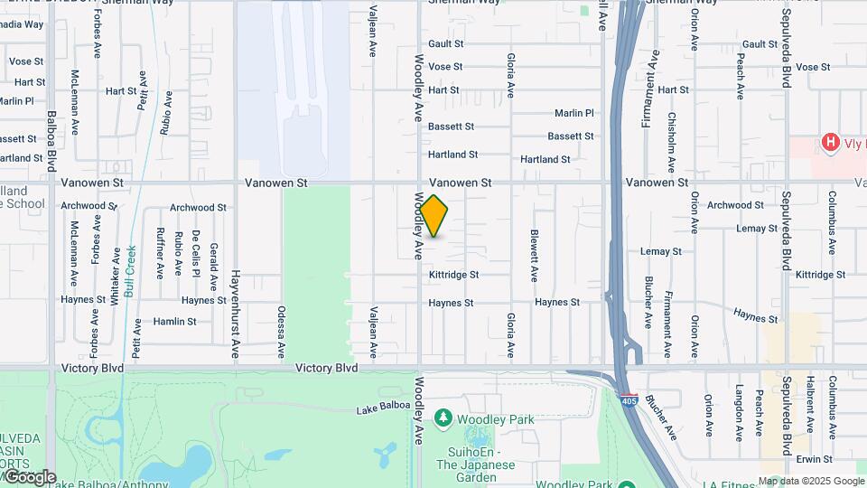6640 Woodley Ave Map and Location Details