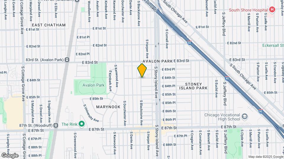1501 E 84th St Map and Location Details