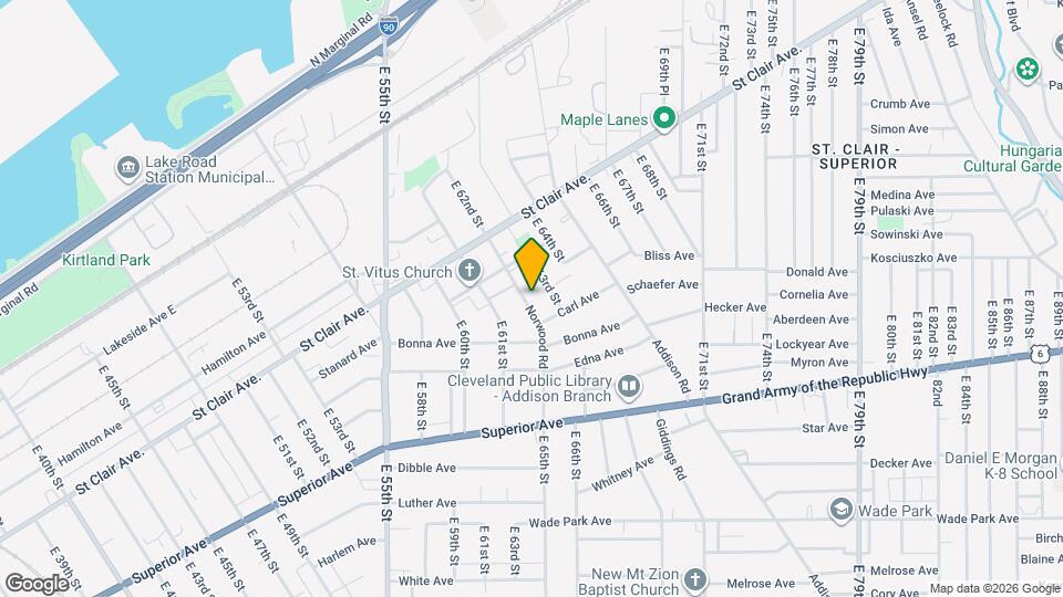 1161 Norwood Rd Map and Location Details