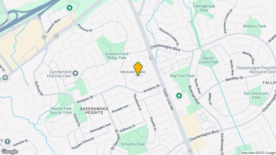 375 Hatfield Crescent Map and Location Details
