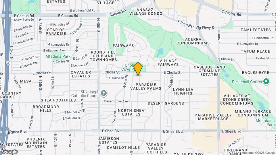 11236 North 42nd Pl Map and Location Details