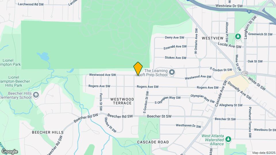 1852 Westwood Ave SW Map and Location Details