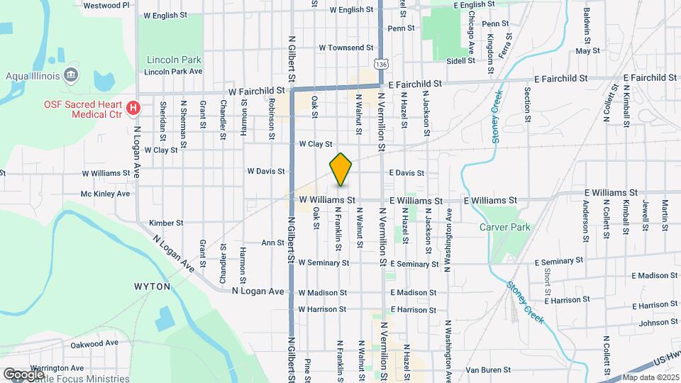 503 N Franklin St Map and Location Details