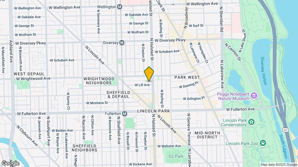 824 W Lill Ave, Unit b Map and Location Details