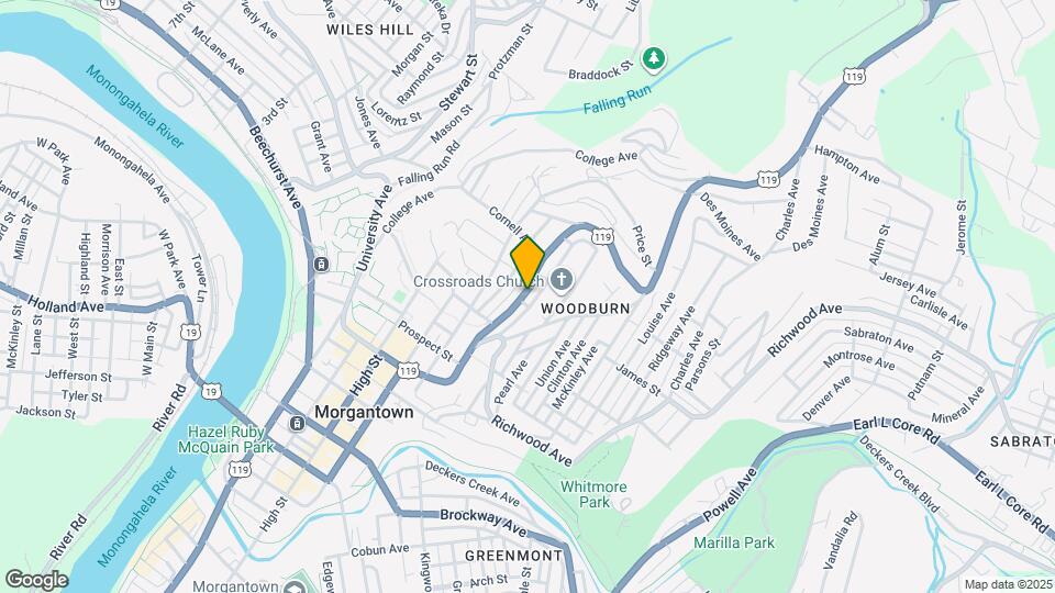 756 Willey St, Unit Rear Map and Location Details