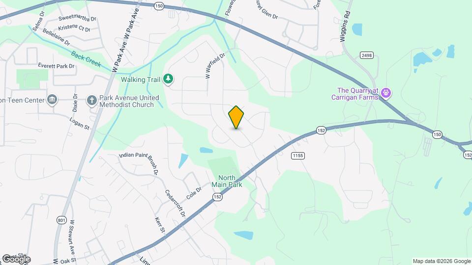 186 Glastonbury Dr Mapa y Detalles de la Ubicación