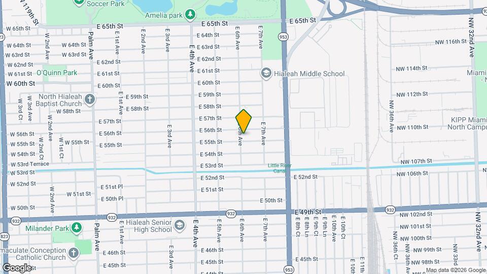 5545 E 6th Ave Map and Location Details