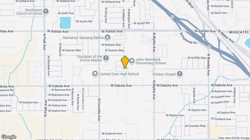 4614 W Flint Way Map and Location Details