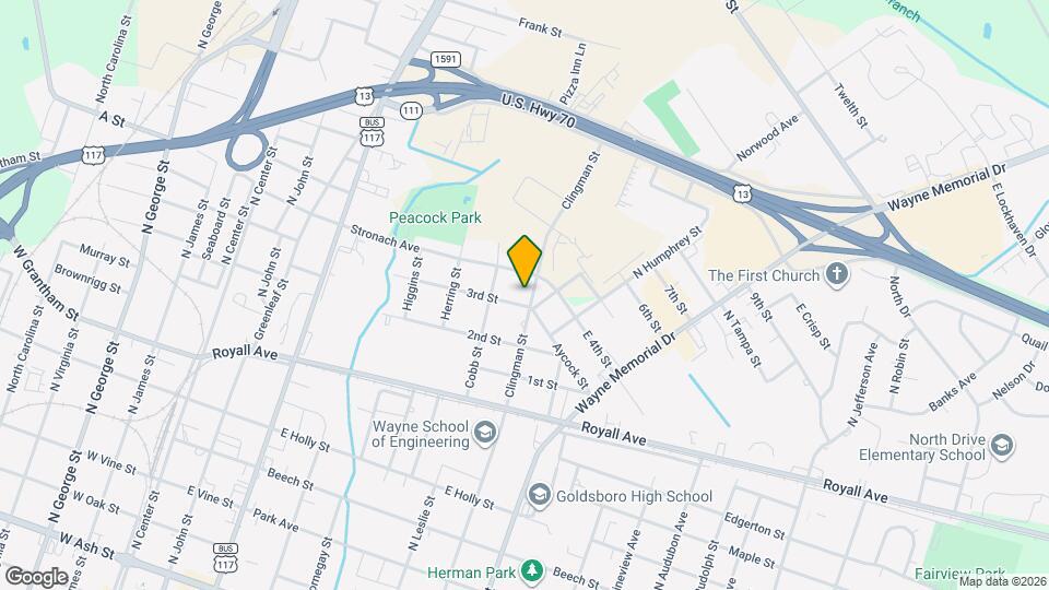 1403 Clingman St Map and Location Details
