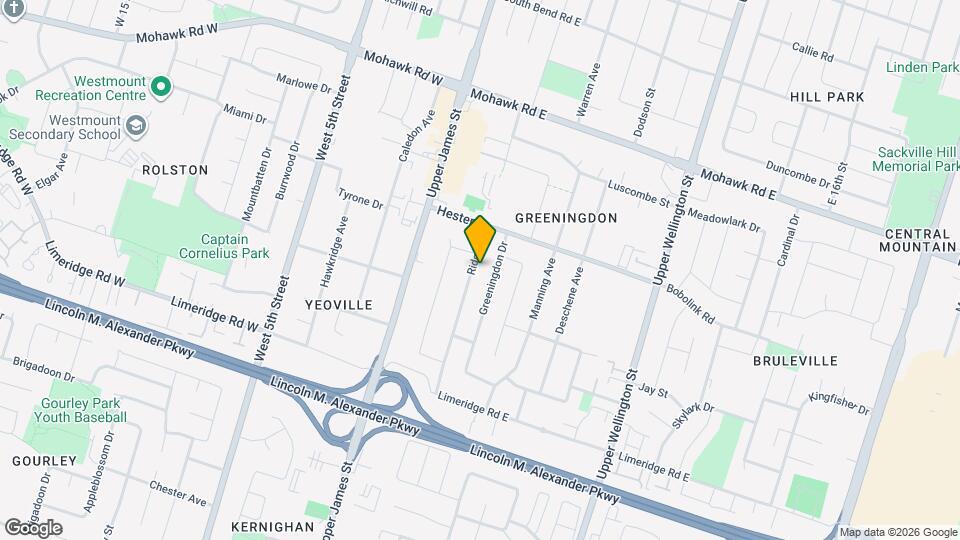 Unit 2-121 Ridge Street Hamilton Ontario L9A2X4 Map and Location Details