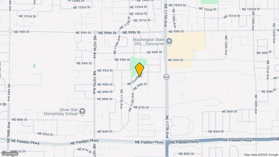 11309 NE Conifer Dr Map and Location Details