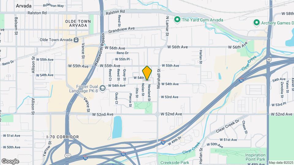 6621 W 54th Ave Map and Location Details