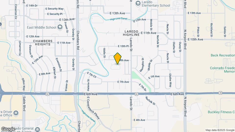 15889 E 8th Cir Map and Location Details