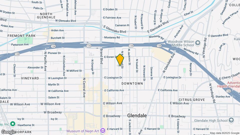 505 N Kenwood St Map and Location Details