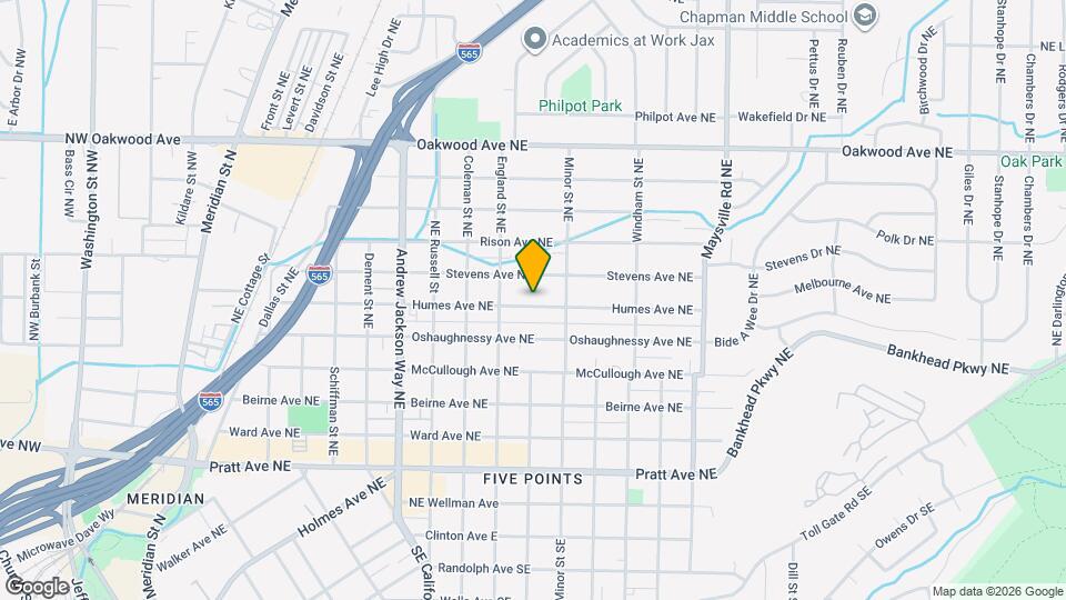 1123 Humes Ave NE Mapa y Detalles de la Ubicación