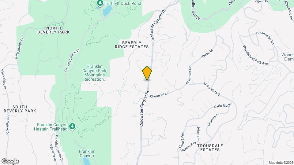 2201 Coldwater Canyon Dr Map and Location Details