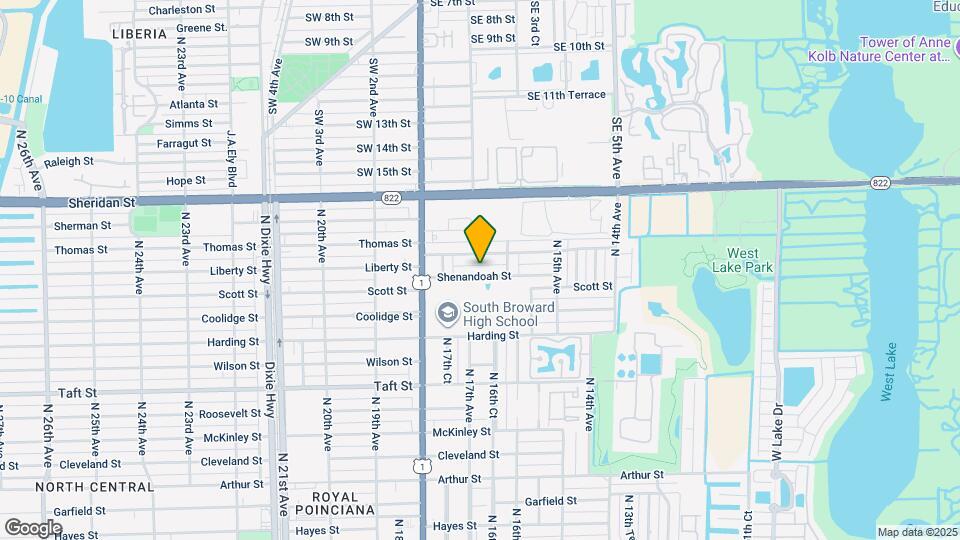 1701 Shenandoah St Map and Location Details