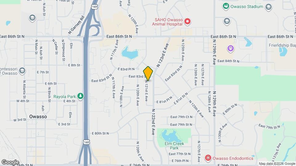 8215 N 121st E Ave Mapa y Detalles de la Ubicación