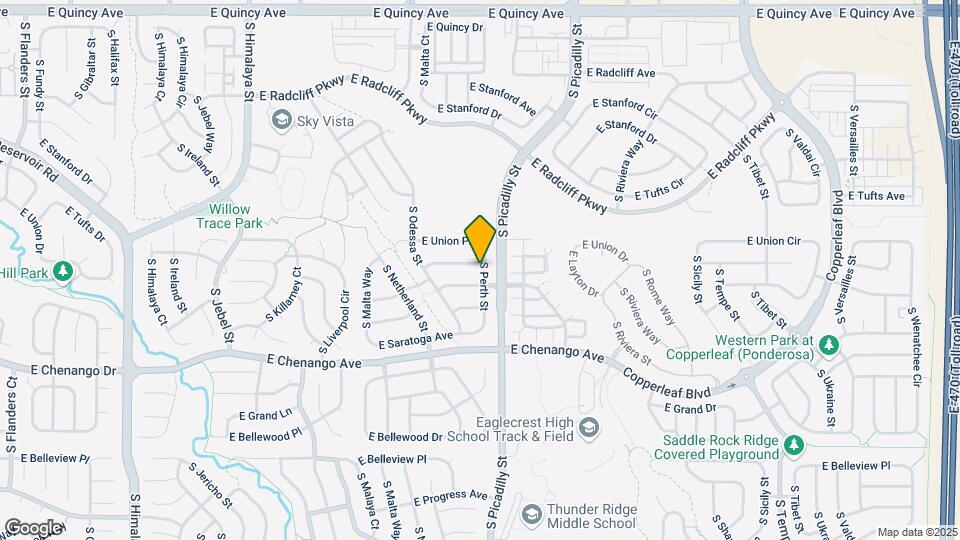 21592 E Union Dr Map and Location Details