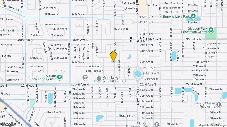 5200 26th Ave N Map and Location Details