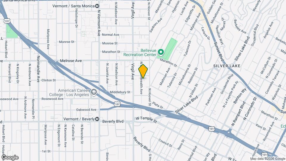 562 1/2 N Commonwealth Map and Location Details