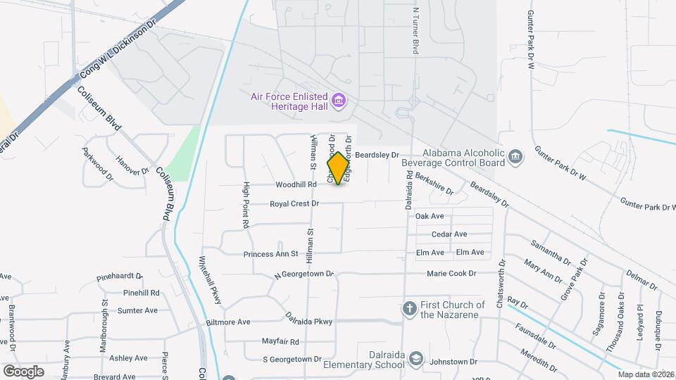 3722 Woodhill Rd Map and Location Details