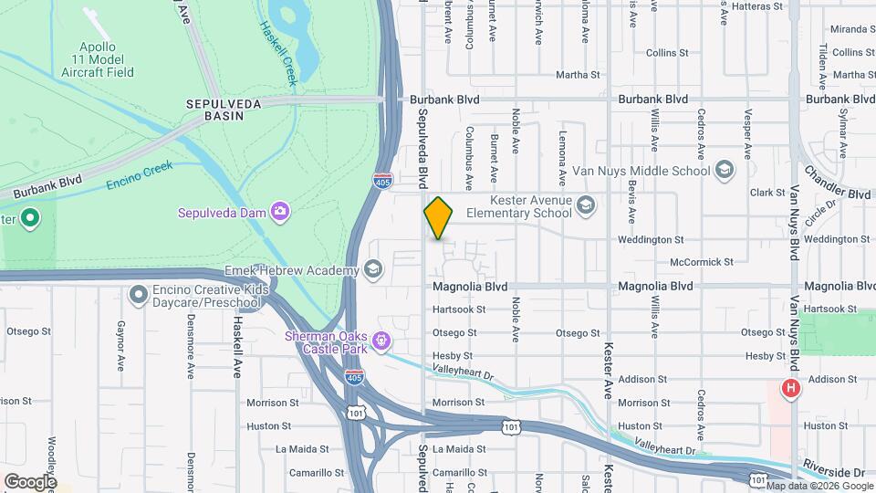 15231 Magnolia Blvd, Unit #221 Map and Location Details