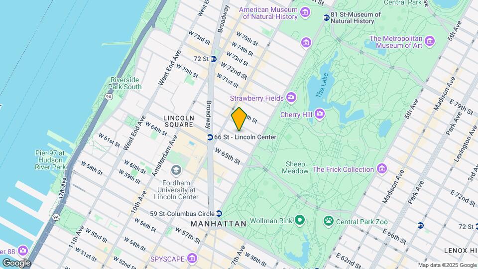 27 W 67th St Map and Location Details