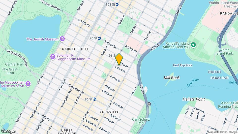 313 East 93 Street Map and Location Details