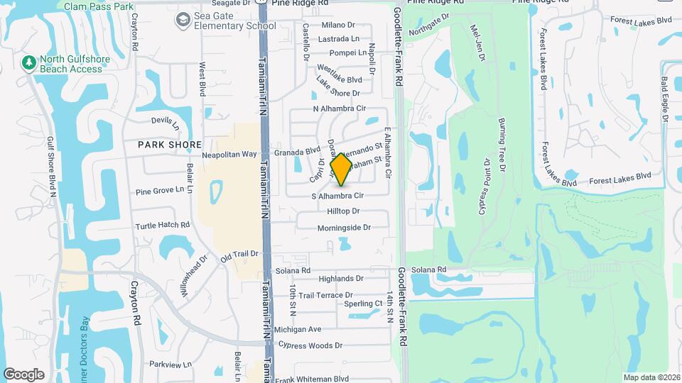 1193 S Alhambra Cir Map and Location Details