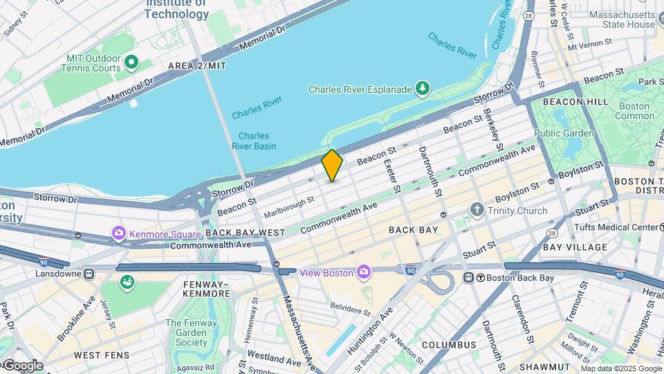 313 Marlborough St, Unit 2 Map and Location Details