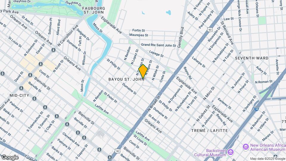 2900 Ursulines Ave, Unit 2900 Rear Map and Location Details
