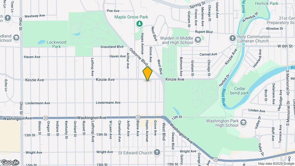 919 Hayes Avenue Map and Location Details