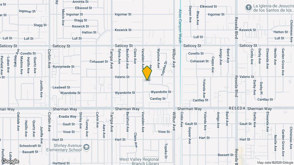 7335 Donna Ave Mapa y Detalles de la Ubicación