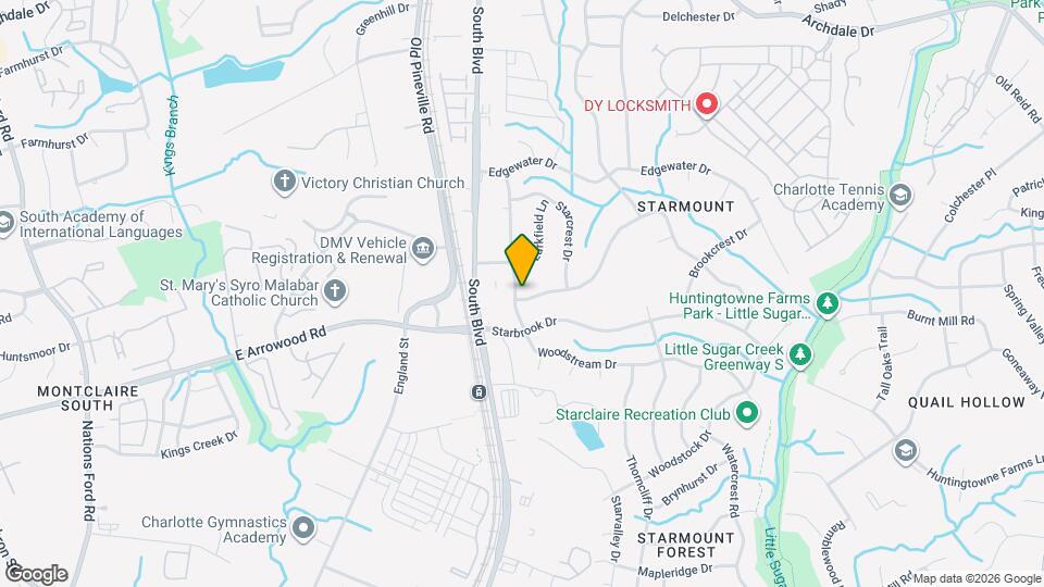 6827 Woodstream Dr Map and Location Details