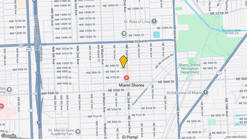 165 NE 98th St Map and Location Details