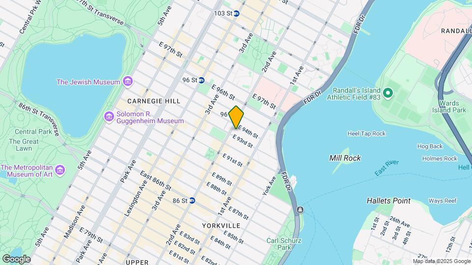 Inspir Carnegie Hill Mapa y Detalles de la Ubicación