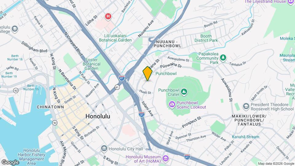 1691 Kamamalu Ave Map and Location Details