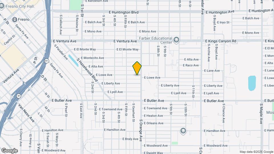 3568 E Lowe Ave Map and Location Details