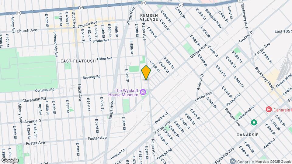 1240 Ralph Ave, Unit 2 Map and Location Details