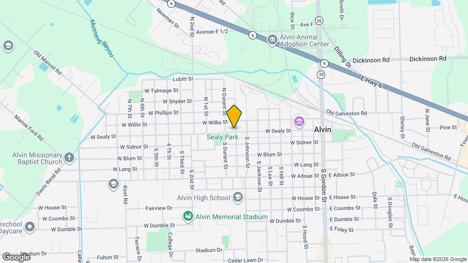 904 W Sealy St Map and Location Details