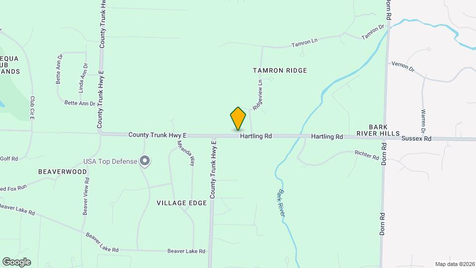 N68W29902 Hartling Rd Map and Location Details