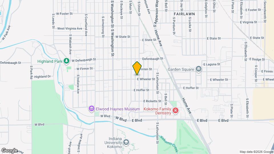 1627 S Union St Map and Location Details