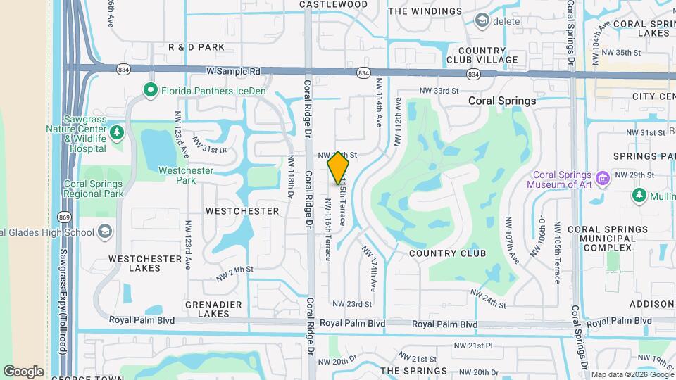 2860 NW 115th Terrace Map and Location Details